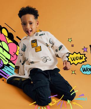 Pantalon cargo résistant à taille réglable garçon vue1 - GEMO (ENFANT) - GEMO