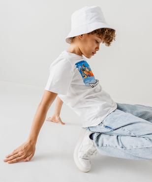 Jean coupe Straight avec ceinture élastique ajustable garçon vue8 - GEMO 4G GARCON - GEMO