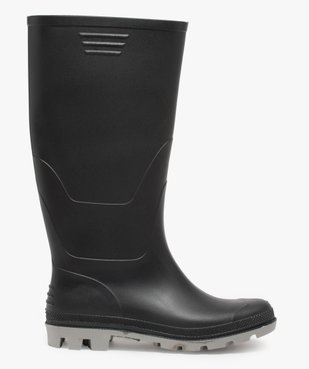 Bottes de pluie homme à semelle crantée contrastée vue1 - URBAN STEPS - GEMO
