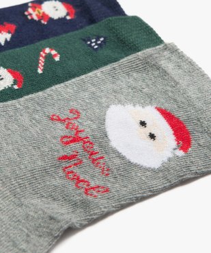 Coffret de chaussettes spécial Noël garçon (lot de 3) vue3 - GEMO (ENFANT) - GEMO