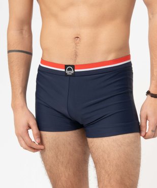 Shorty de bain homme avec ceinture tricolore vue2 - GEMO (PLAGE) - GEMO
