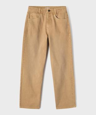 Pantalon baggy en toile denim colorée garçon vue1 - GEMO (JUNIOR) - GEMO
