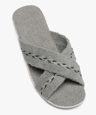 Mules femme confort à brides en tissu éponge vue5 - GEMO(HOMWR FEM) - GEMO