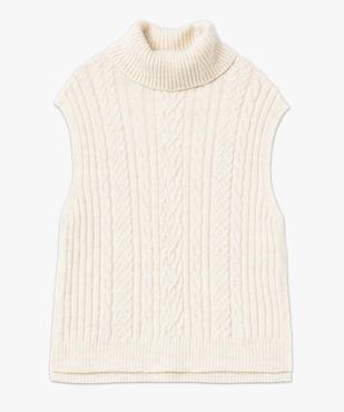 Pull sans manches à col roulé femme vue4 - GEMO(FEMME PAP) - GEMO