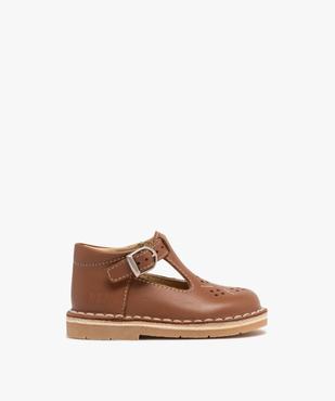 Chaussures de marche en cuir fermeture boucle bébé garçon - Na! vue1 - NA! - GEMO