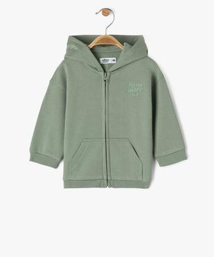 Sweat zippé à capuche bébé garçon vue1 - GEMO 4G BEBE - GEMO