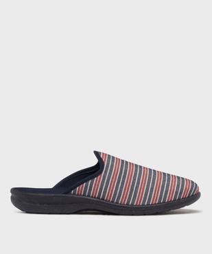 Chaussons mules souples et légers en toile rayé homme vue1 - G'FLEX GEMO FOR GOOD - GEMO