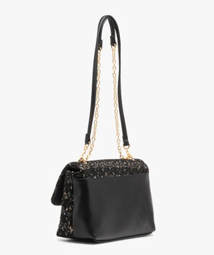 Sac besace bimatière devant en textile esprit couture femme vue2 - GEMO (ACCESS) - GEMO