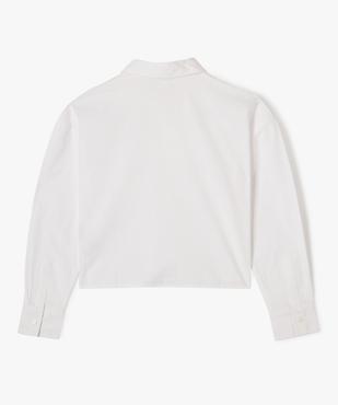 Chemise large et courte avec clous sur le col fille vue5 - GEMO 4G FILLE - GEMO