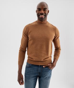 Pull à col rond en coton homme vue4 - GEMO (HOMME) - GEMO