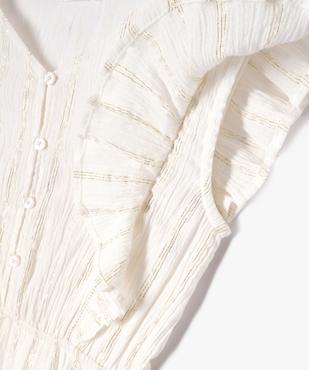 Combinaison pantalon à rayures pailletées fille vue2 - GEMO (ENFANT) - GEMO