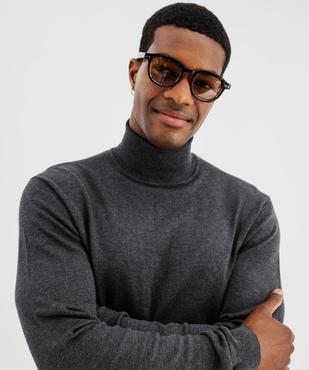 Pull col roulé en maille fine homme vue3 - GEMO 4G HOMME - GEMO