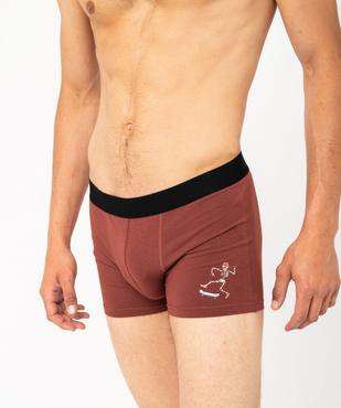 Boxer en coton stretch à motifs homme (lot de 2) vue4 - GEMO 4G HOMME - GEMO