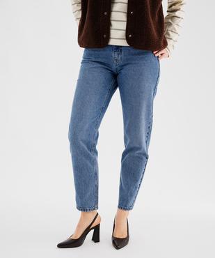 Jean Mom taille haute femme vue1 - GEMO 4G FEMME - GEMO
