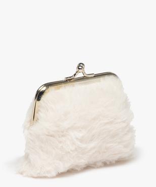 Porte-monnaie enfant ours en maille peluche vue2 - GEMO (ENFANT) - GEMO