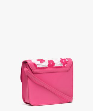 Sac fille avec rabat en sequins brodés motifs fleurs vue2 - GEMO (ENFANT) - GEMO