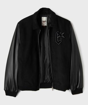 Blouson bi-matières avec motif poitrine et dos garçon - Camps United vue8 - CAMPS - GEMO
