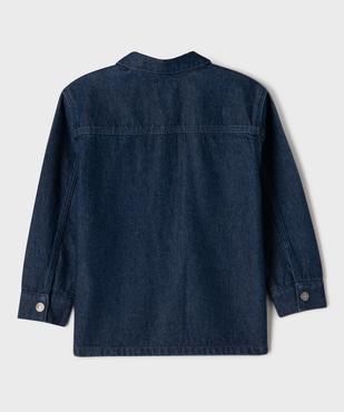 Veste en jean coupe droite garçon - LuluCastagnette vue4 - LULU CASTAGNETTE G4G D - GEMO