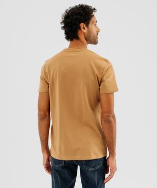 Tee-shirt à manches courtes et col V homme vue3 - GEMO 4G HOMME - GEMO