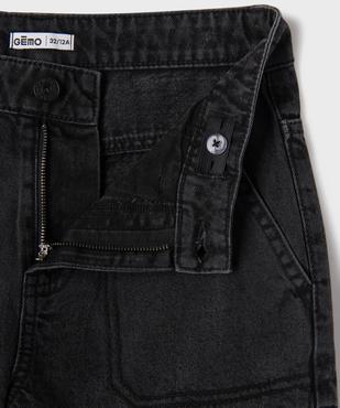 Bermuda en jean coupe Cargo Regular avec ceinture ajustable garçon vue2 - GEMO (JUNIOR) - GEMO
