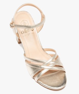 Sandales femme à talon haut et fines brides unies vue6 - GEMO(URBAIN) - GEMO