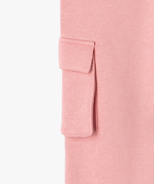 Pantalon de jogging avec poches à rabat fille vue4 - GEMO 4G FILLE - GEMO