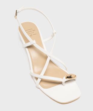 Sandales à talon fin multibrides avec bijou de pied femme vue5 - FOLLOW ME - GEMO