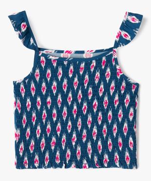 Chemise fille à bretelles et dos smocké à motifs vue3 - GEMO (ENFANT) - GEMO