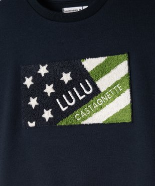 Sweat en molleton piqué imprimé garçon - LuluCastagnette vue3 - LULUCASTAGNETTE - GEMO