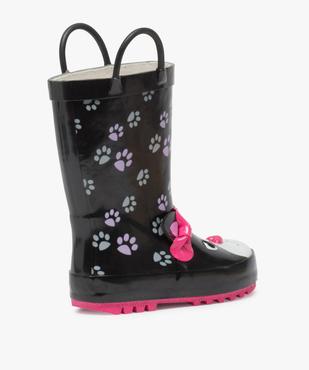 Bottes de pluie fille motif chat en relief avec anses vue4 - GEMO (ENFANT) - GEMO