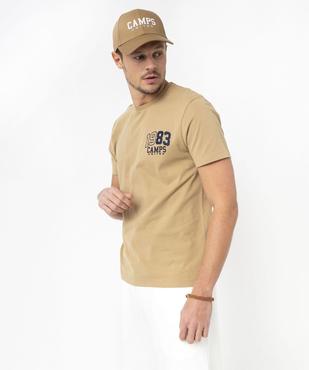 Tee-shirt manches courtes à motif homme - Camps United vue4 - CAMPS GEMO FOR GOOD - GEMO