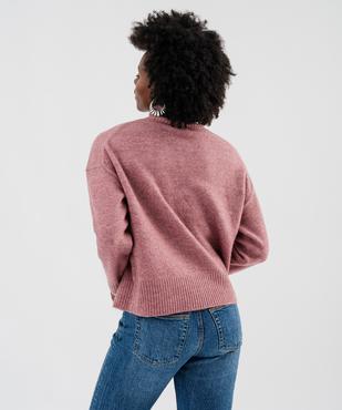 Pull à col cheminée coupe loose femme vue3 - GEMO(FEMME PAP) - GEMO
