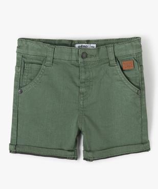 Short bébé garçon en toile colorée extensible vue1 - GEMO(BEBE DEBT) - GEMO