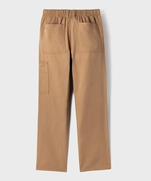 Pantalon loose à poches cargo et taille élastiquée garçon vue3 - GEMO 4G GARCON - GEMO