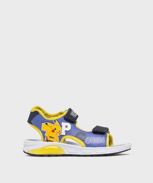 Sandales à scratch imprimées Pikachu garçon - Pokémon vue1 - POKEMON - GEMO