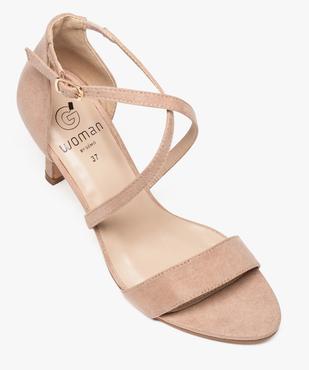 Sandales femme à talon aiguille et brides croisées vue5 - GEMO(URBAIN) - GEMO