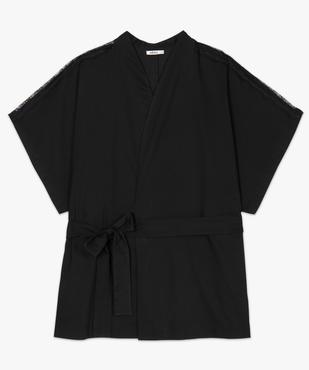 Veste femme forme kimono avec dentelle vue4 - GEMO (G TAILLE) - GEMO