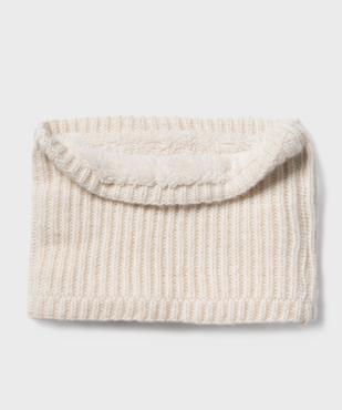 Echarpe tour de cou en maille doublé sherpa fille vue1 - GEMO (ENFANT) - GEMO