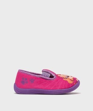 Chaussons pantoufles en velours imprimé fille - La Pat'Patrouille vue1 - PAT PATROUILLE - GEMO