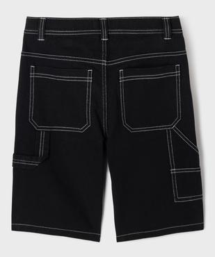 Bermuda skater avec taille ajustable garçon vue4 - GEMO (JUNIOR) - GEMO