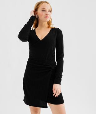 Tee-shirt scintillant col V femme vue4 - GEMO(FEMME PAP) - GEMO