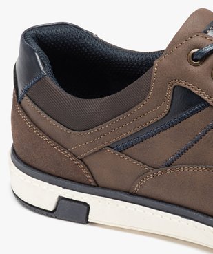 Derbies style tennis à semelle contrastée homme vue7 - GEMO (CASUAL) - GEMO