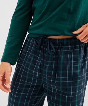 Pyjama long à carreaux Noël homme vue4 - GEMO(HOMWR HOM) - GEMO