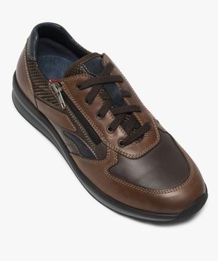 Baskets homme confort à lacets et zip vue5 - ZEN AIR - GEMO