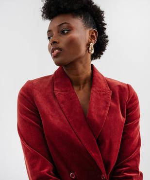Veste blazer en velours femme - LuluCastagnette vue2 - LULUCASTAGNETTE - GEMO