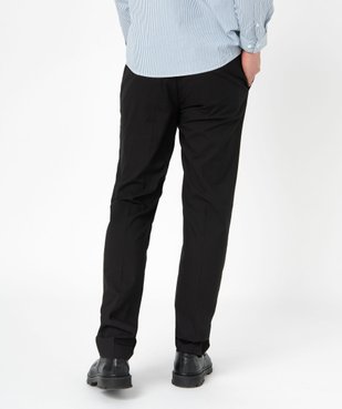 Pantalon de costume homme en toile coupe droite vue3 - GEMO 4G HOMME - GEMO