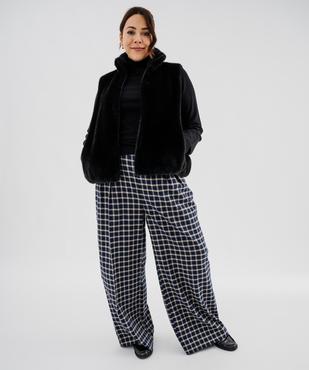 Veste sans manches en fourrure imitation femme grande taille vue5 - GEMO 4G GT - GEMO
