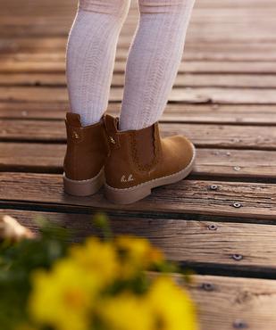 Boots Chelsea à finition festonnée fille - LuluCastagnette vue7 - LULUCASTAGNETTE - GEMO