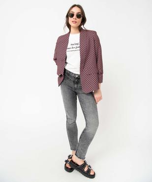 Veste à manches ¾ froncées femme vue5 - GEMO(FEMME PAP) - GEMO