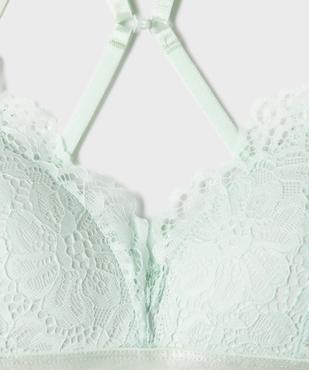 Soutien-gorge triangle en dentelle à bretelles multi-positions fille vue2 - GEMO (JUNIOR) - GEMO